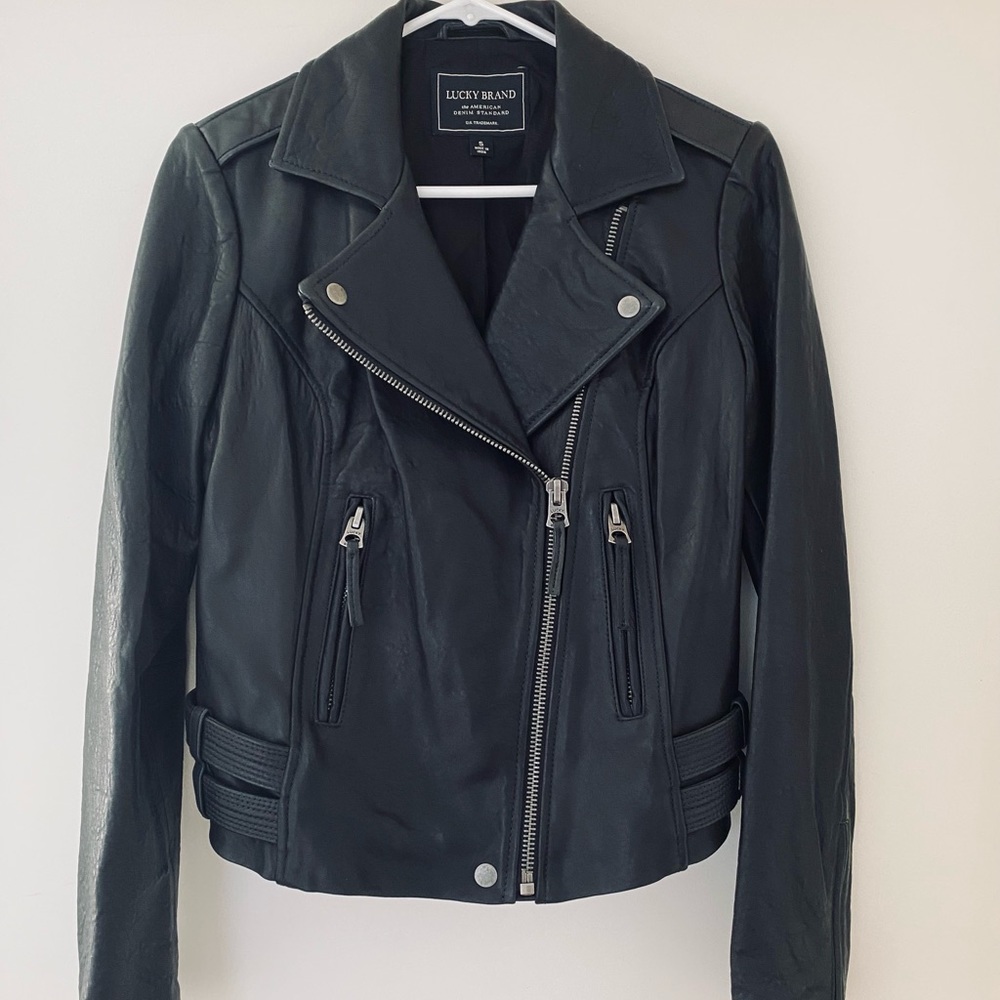 BNWOT Lucky 🍀 Brand Major Leather Jacket
